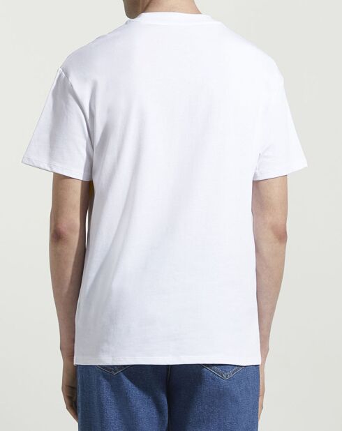T-Shirt en Coton Bio Bloose s mc smiley blanc